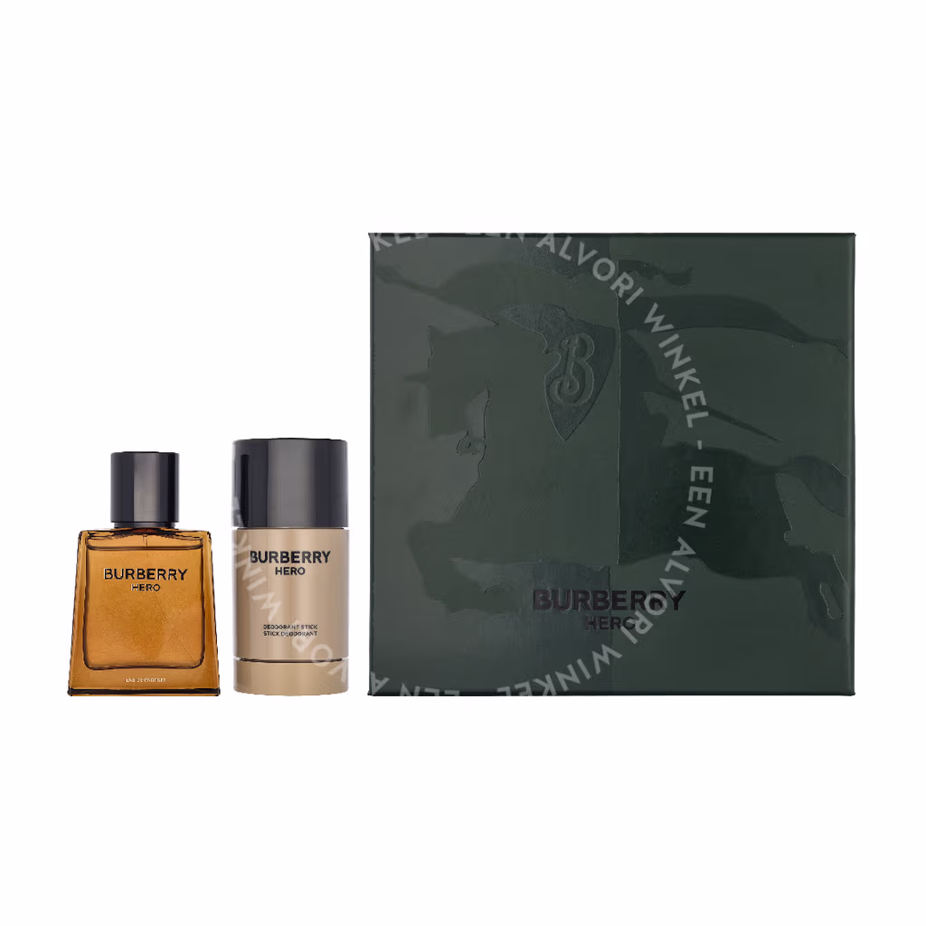 Burberry Hero Giftset 125ml Edp Spray 50ml/Deo Stick 75ml - Afbeelding 3
