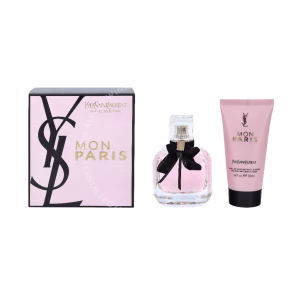 YSL Mon Paris Giftset 100ml Edp Spray 50ml/Body Lotion 50ml Travel Selection