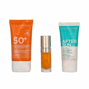 Clarins Beautiful Summer Giftset 87ml Sun Cream 50ml/Lip Oil 7ml/Sun Balm 30ml