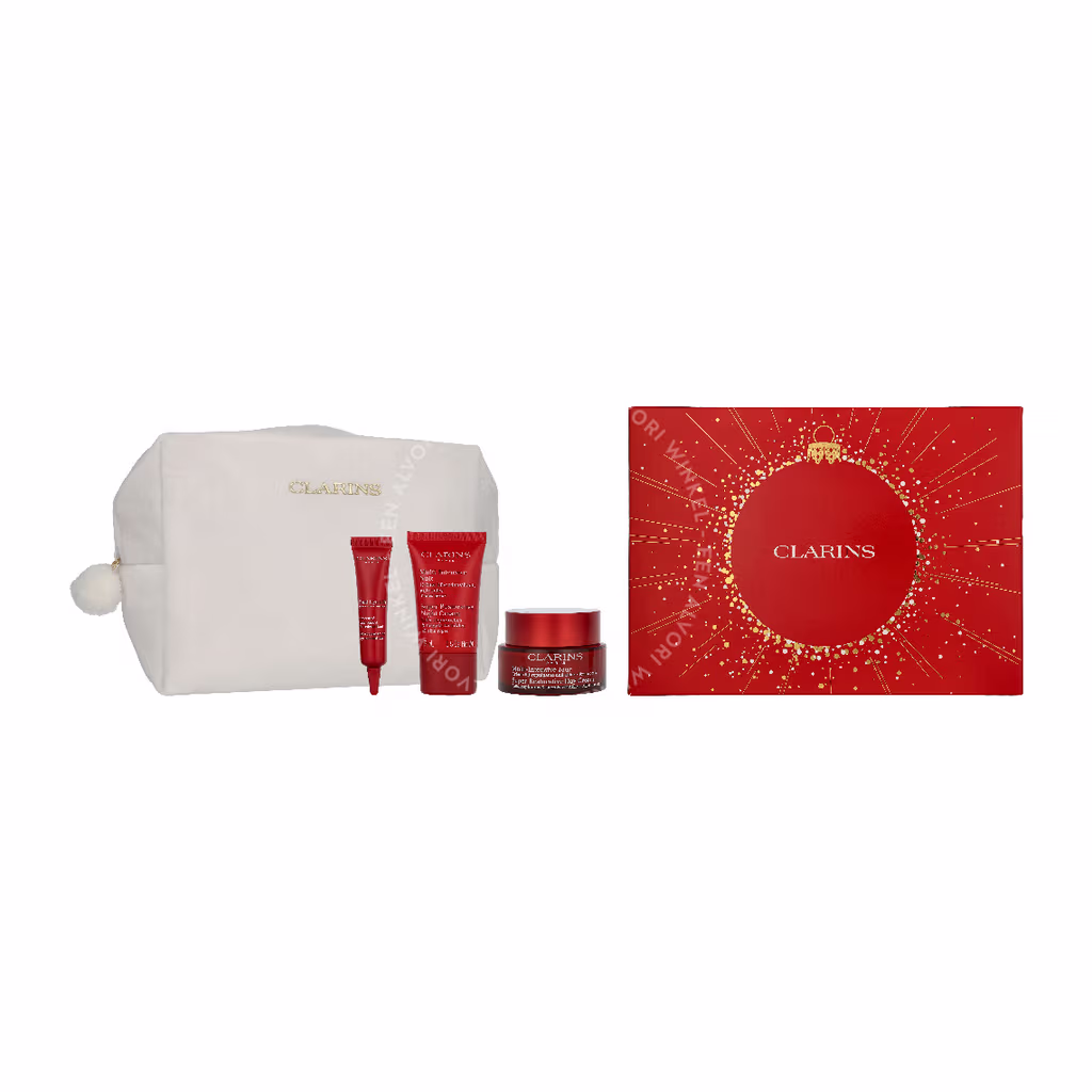 Clarins Super Restorative Giftset 72.9ml Day Cream 50ml/Eye Cream 7ml/Night Cream 15ml/Double Serum 0,9ml - Afbeelding 3