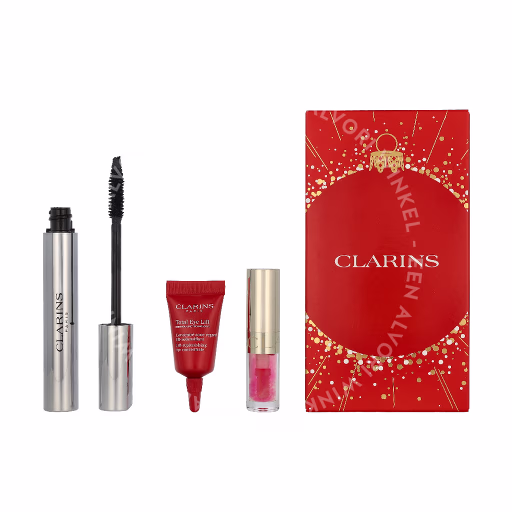 Clarins Wonder Perfect XXL Giftset 12.4ml Mascara N° 01 Black 8 ml/Lip Comfort Oil 1,4ml/Eye Cream 3ml - Afbeelding 3