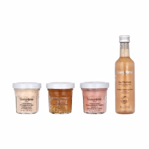 Blancreme Radiance Face Ritual Set 195ml Micellar Water 75ml/Gel Mask 40ml/Sorbet Mask 40ml/Exfoliating Sorbet 40ml