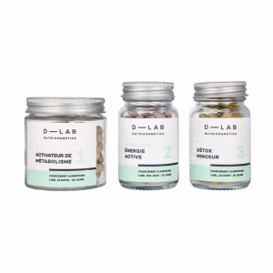 D-Lab Fat Burning Program Set 3stuk 3x56 Gels - Activateur De Metabolisme No 1/Energie Active No 2/Detox Minceur No 3