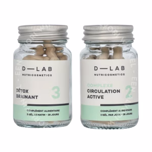 D-Lab Super Draining Duo Set 2stuk Complexe Circulation Active 28 caps/Detox Drainant 28 caps