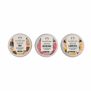 The Body Shop G2 Body Butter Trio Set 150ml Shea Body Butter 50ml/Mango Body Butter 50ml/British Rose Body Butter 50ml