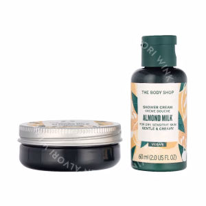The Body Shop G1 Almond Milk Duo Set 110ml Shower Cream 60 ml/Body Butter 50ml