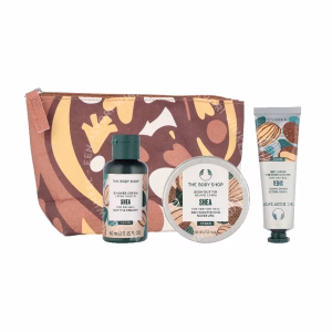 The Body Shop G2 Beauty Bag Shea Giftset 140ml Shower Gel 60ml/Body Butter 50ml/Hand Balm 30ml