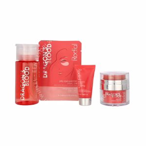 Rodial Dragon's Blood Little Luxuries Kit 133ml Cleansing Water 100ml/Sculpting Gel 15ml/Eye Gel 15ml/Jelly Eye Mask 3gr