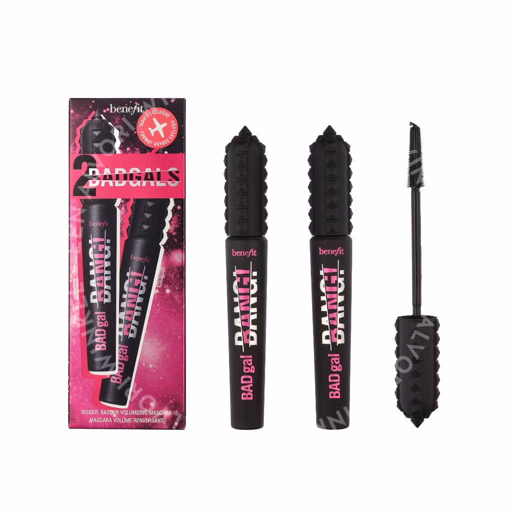 Benefit Duo Set: Badgal Bang! Volumizing Mascara 17g #1 Intense Pitch Black - 2x8,5gr - Afbeelding 3