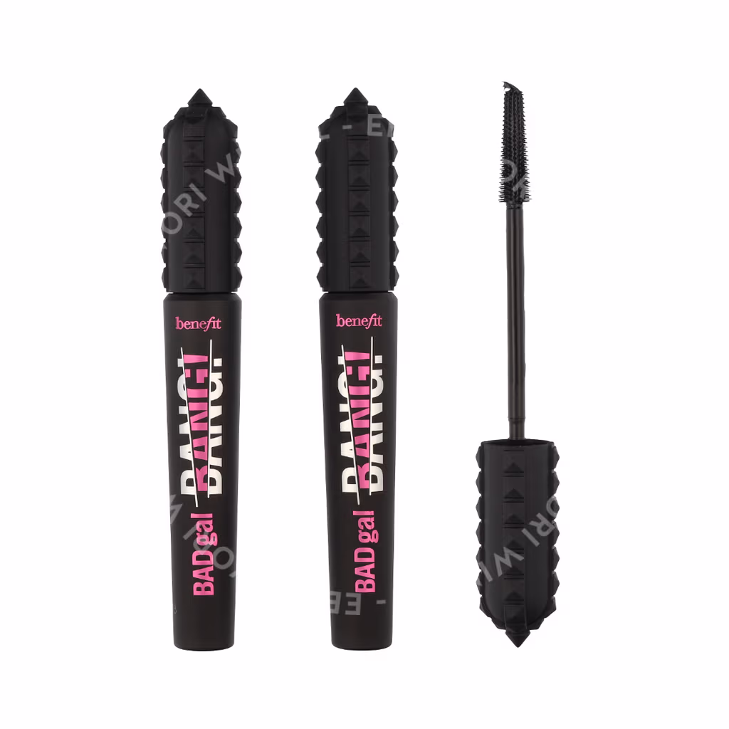 Benefit Duo Set: Badgal Bang! Volumizing Mascara 17g #1 Intense Pitch Black - 2x8,5gr