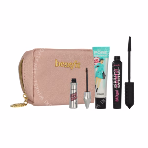 Benefit Top Trip Beauty Set 33.5ml Porefessional Primer 22ml/Badgal Bang! Mascara 8,5gr/Gimme Brow+ #3 3gr/Pouch