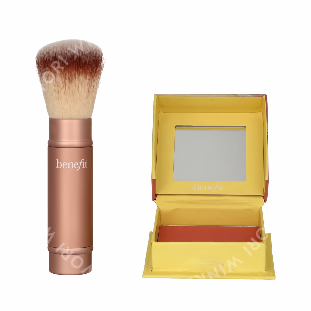 Benefit Cheek-End Getaway Set 6g Shellie Blush 6gr/Multitasking Brush