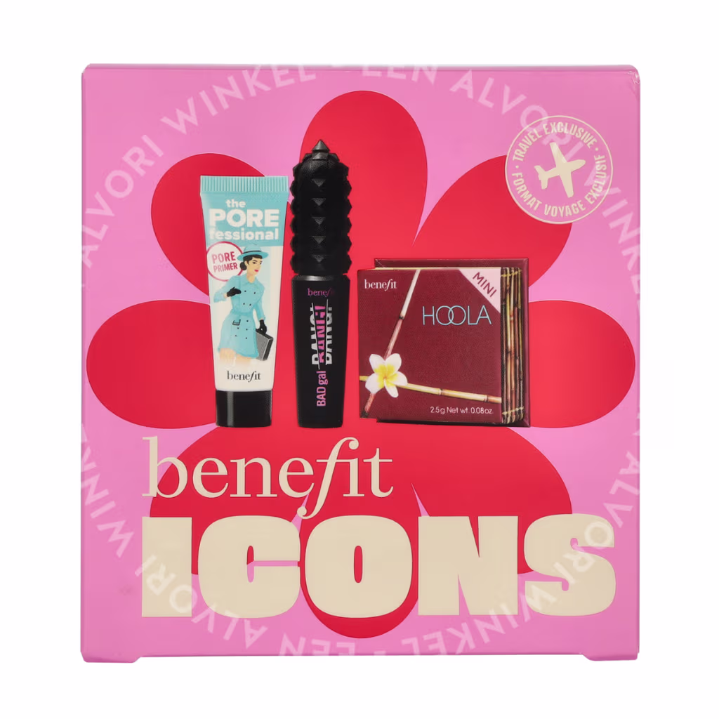 Benefit Icons Makeup Set 14g The Porefessional Primer 7,5 ml / BADGal Bang! Mascara 4 g / Hoola Bronzer 2,5 g - Afbeelding 2