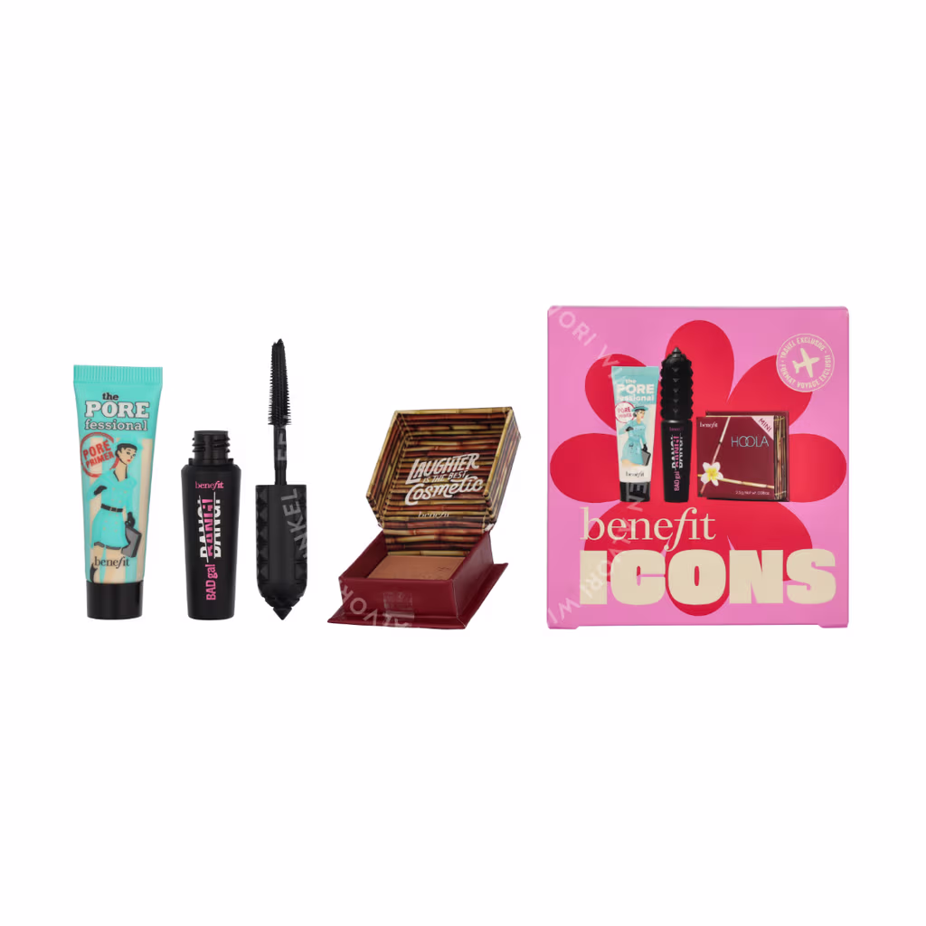 Benefit Icons Makeup Set 14g The Porefessional Primer 7,5 ml / BADGal Bang! Mascara 4 g / Hoola Bronzer 2,5 g - Afbeelding 3