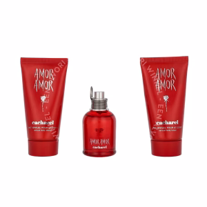 Cacharel Amor Amor Giftset 130ml Edt Spray 30ml/2x50ml Body Lotion