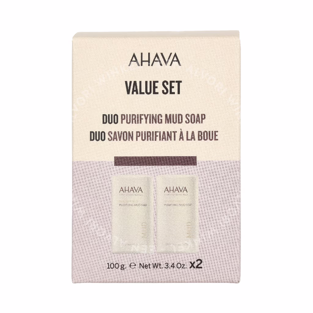 Ahava Dead See Mud Purifying Mud Soap Duo 200g 2x100gr - Afbeelding 2