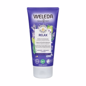 Weleda Aroma Relax Shower Cream 200ml Comforting Creamy Body Wash, Lavender + Bergamot + Vetiver