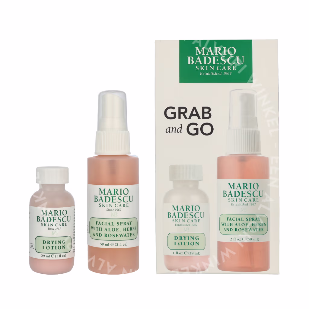 Mario Badescu Grab And Go Set 88ml Drying Lotion 29ml/Facial Spray 59ml - Afbeelding 3