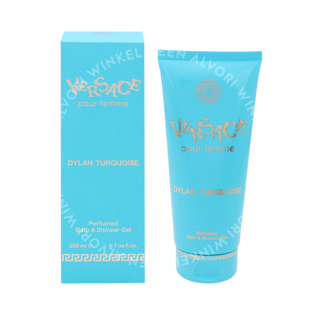 Versace Dylan Turquoise Bath & Shower Gel 200ml Pour Femme/Perfumed - Afbeelding 3