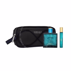 Versace Eros Pour Homme Giftset 110ml Edp Spray 100ml/Edp Spray 10ml/Toiletbag