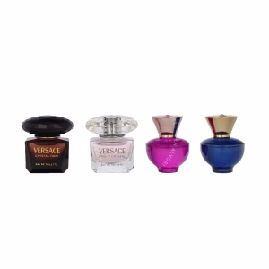 Versace Miniatures Set Women 20ml 4x5ml - Crystal Noir Edt/Bright Crystal Edt/Dylan Purple Edp/Dylan Blue Edp