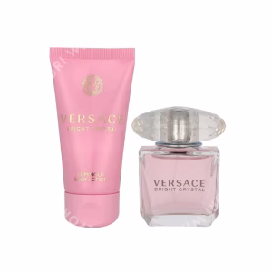 Versace Bright Crystal Giftset 80ml Edt Spray 30ml/Luminous Body Lotion 50ml