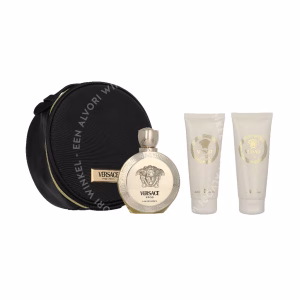 Versace Eros Pour Femme Giftset 300ml Edp Spray 100ml/Bath & Shower Gel 100ml/Body Lotion 100ml/Make-Up Case