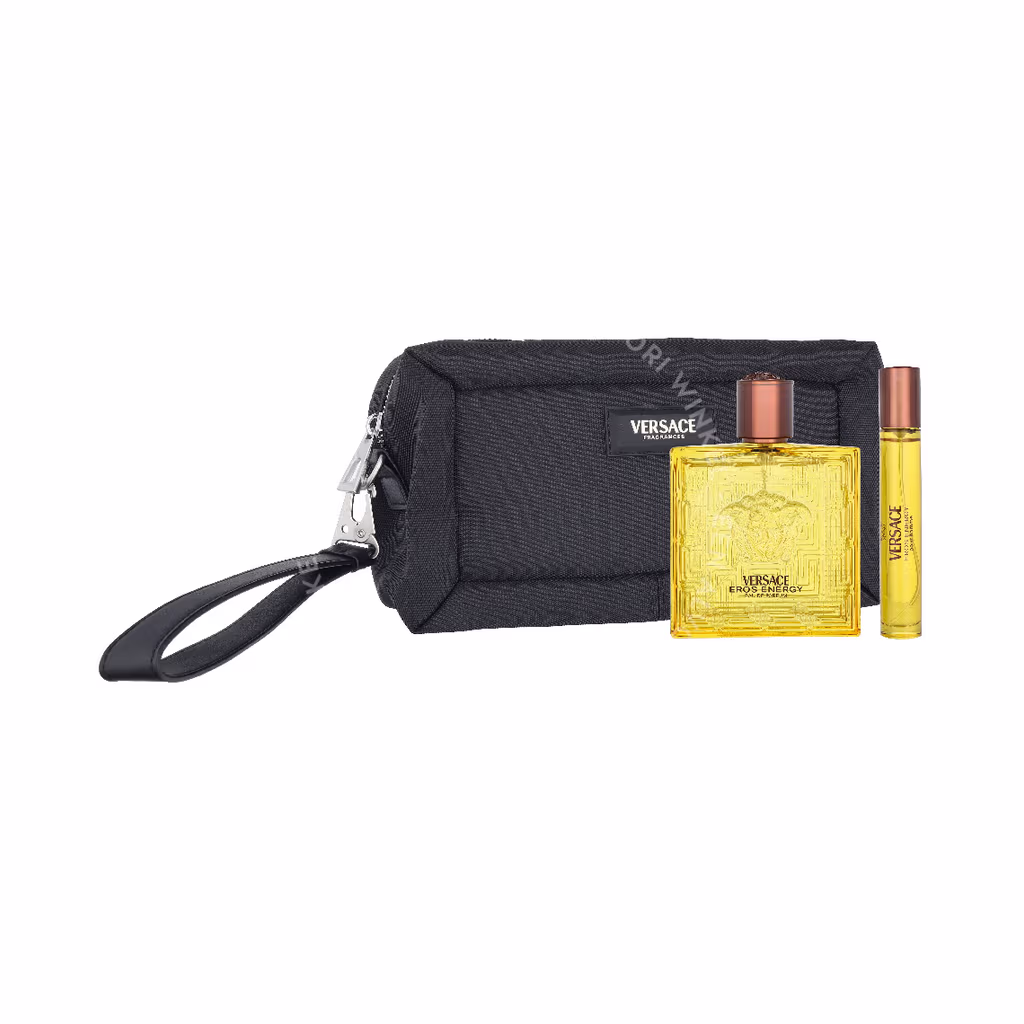 Versace Eros Energy Giftset 110ml Edp Spray 100ml/Edp Travel Spray 10ml/Pouch