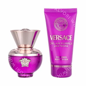 Versace Dylan Purple Giftset 80ml Edp Spray 30ml/Body Lotion 50ml