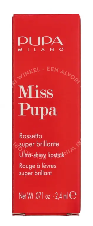 Pupa Miss Pupa Lipstick 2.4ml #500 Love Pearly Red - Afbeelding 5