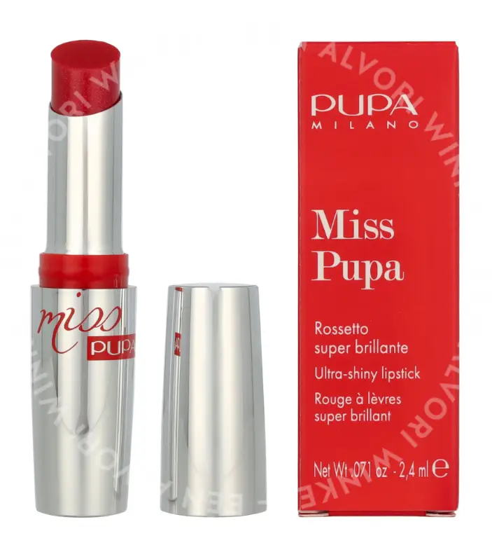 Pupa Miss Pupa Lipstick 2.4ml #500 Love Pearly Red - Afbeelding 4
