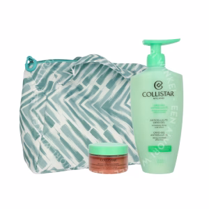 Collistar Body Routine Anticellulite Lifting Set 550ml Anti-Cellulite Cryo-Gel 400ml/Body Scrub Talasso 150g/Cosmetic Bag