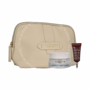 Collistar Attivi Puri Set 55ml Aquagel Hyaluronic Acid Cream 50 ml / Mini Pure Active Eye Contour 5 ml / Pouch