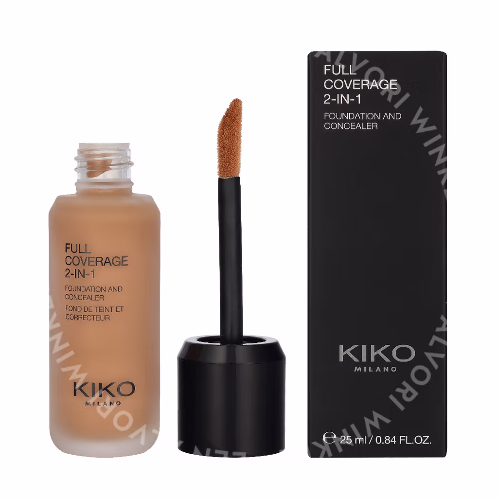 Kiko Milano Full Coverage 2 In 1 Foundation & Concealer 25ml N80 - Afbeelding 3