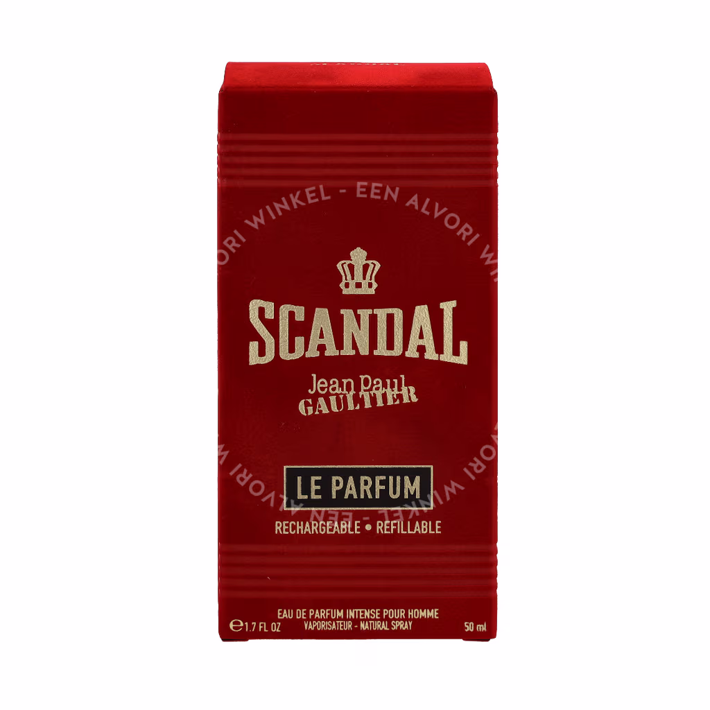J.P. Gaultier Scandal Le Parfum Pour Homme Edp Spray 50ml Intense / Refillable - Afbeelding 2