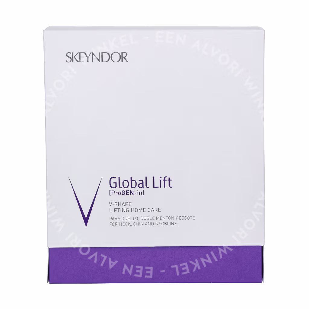 Skeyndor Global Lift V-Shape Lifting Home Care Set 60ml For Neck, Chin And Neckline/V-Shape Anti Gravity Serum 30ml/V-Shape Anti Gravity Cream 30ml/V-Shape Contouring Mask 2 Pcs - Afbeelding 2