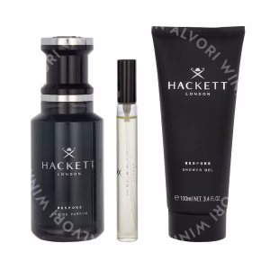 Hackett Bespoke Giftset 210ml Edp Spray 100 ml/Showergel 100 ml/Travel Spray 10 ml