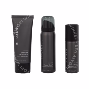 Rituals Homme Trial Set 170ml Shower Foam 50ml/24H Anti-Perspirant Spray 50ml/Charcoal Face Scrub 70ml