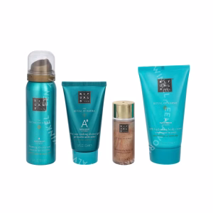 Rituals Karma Set 200ml 48h Hydrating Body Cream 70ml/Foaming Shower Gel 50ml/After Sun Cooling Shower Gel 50ml/Shimmering Body Oil 30ml/Pouch