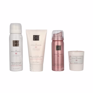 Rituals Sakura Set 195ml Scented Candle 25gr/Foaming Shower Gel 50ml/Body Cream 70ml/Body Lotion 50ml