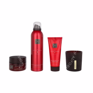 Rituals Ayurveda Set 565ml Salt Body Scrub 125gr/Body Cream 100ml/Foaming Shower Gel 200ml/Scented Candle 140gr