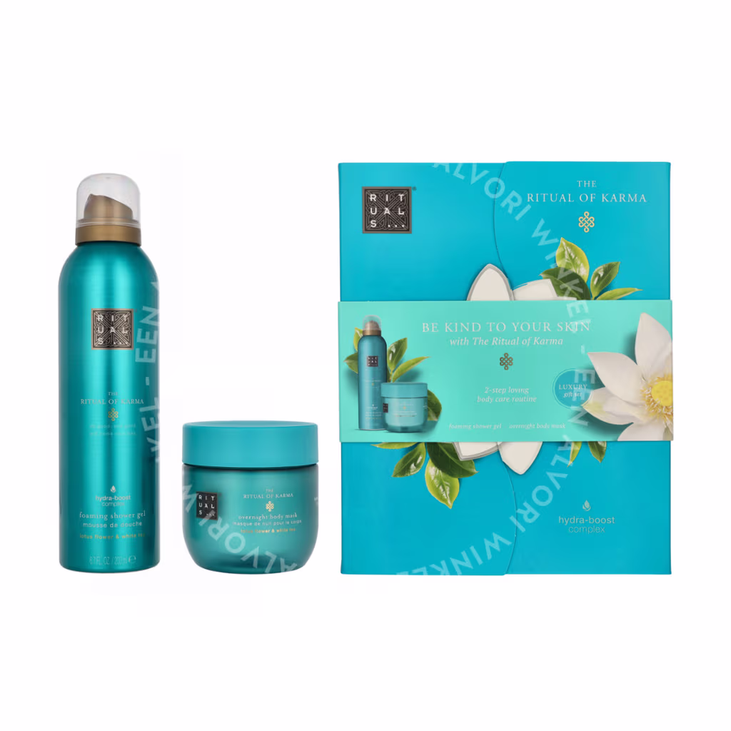 Rituals Karma Giftset 325ml Overnight Body Mask 125 ml/Foaming Shower Gel 200 ml - Afbeelding 3
