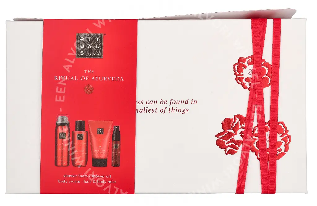 Rituals Ayurveda Small Giftset 215ml Shower Oil 75ml/Foaming Shower Gel 50ml/Hair & Body Mist 20ml/Body Cream 70ml - Afbeelding 5