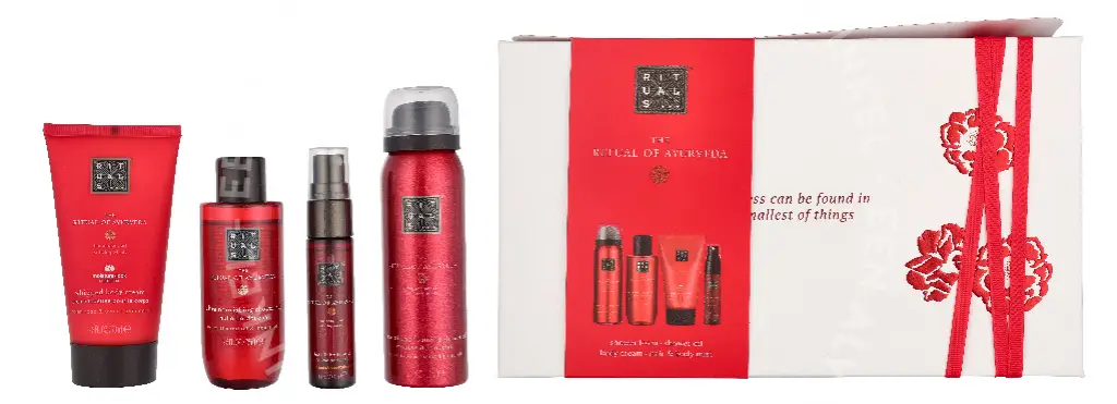 Rituals Ayurveda Small Giftset 215ml Shower Oil 75ml/Foaming Shower Gel 50ml/Hair & Body Mist 20ml/Body Cream 70ml - Afbeelding 4