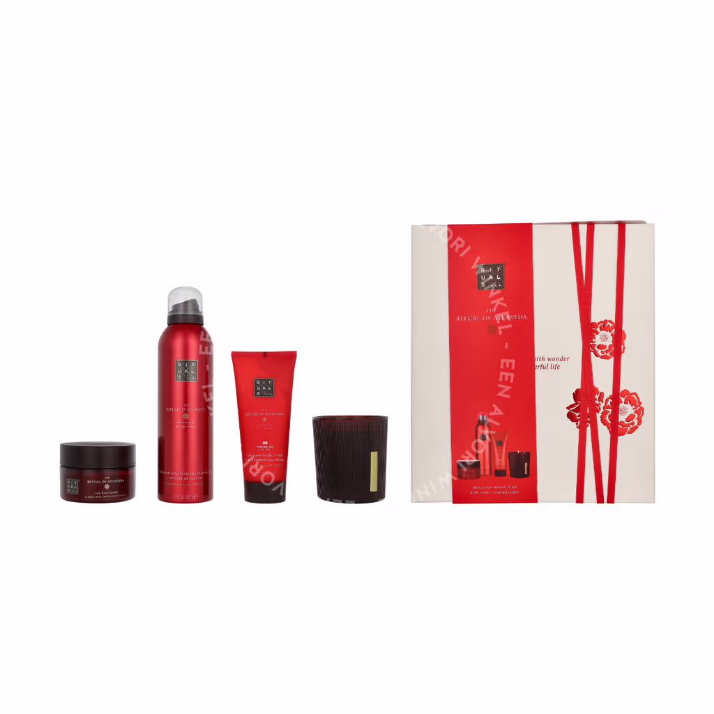 Rituals Ayurveda Medium Giftset 565ml Candle 140g/Body Cream 100ml/Body Scrub 125g/Foaming Shower Gel 200ml - Afbeelding 3
