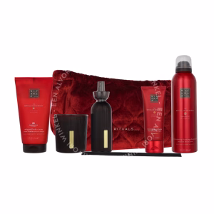 Rituals Ayurveda Large Giftset 630ml Candle 140g/Hand Balm 70ml/Foaming Shower Gel 200ml/Body Cream 150ml/Mini Fragrance Sticks 70ml