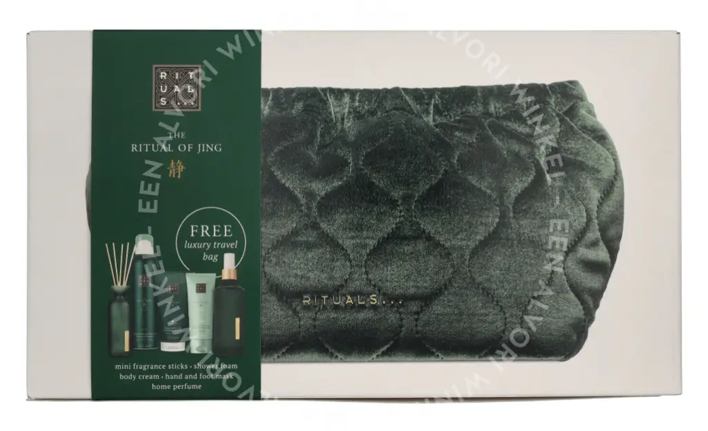 Rituals Jing Large Giftset 690ml Home Perfume 200ml/Body Cream 150ml/Foaming Shower Gel 200ml/Mini Fragrance Sticks 70ml/Night Hand & Foot Mask 70ml - Afbeelding 5