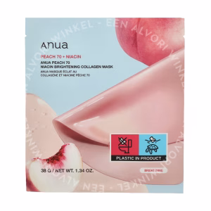 Anua Peach 70 + Niacin Brightening  Collagen Mask 4-Pack 152g 4x38gr