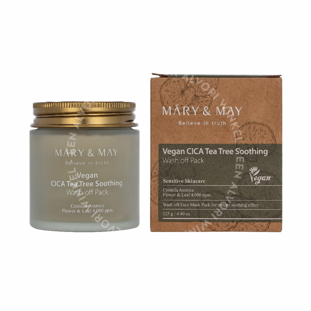 Mary & May Cica Tea Tree Soothing Wash Off Pack 125g - Afbeelding 3