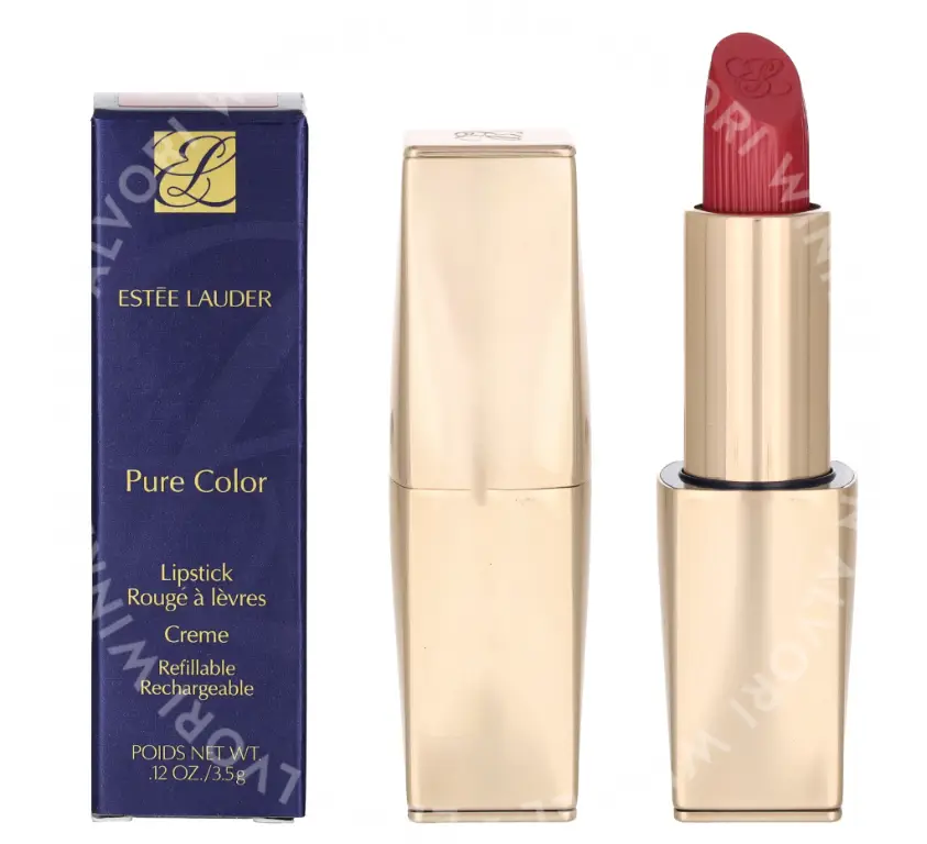 E.Lauder Pure Color Creme Lipstick 3.5g #420 Rebellious Rose - Afbeelding 4
